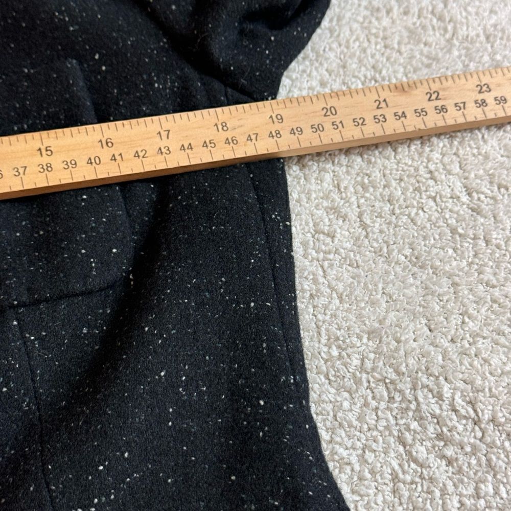 Talbots Blazer Womens Sz 6 Wool silk Blend Black Speckled Donegal‎ jacket Preppy - Picture 8 of 11